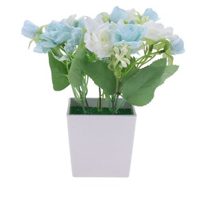 Unique Bargains Artificial Plants Spring Flower Plastic 2.95"x2.95"x7.87" 1 Pc - 1 of 4