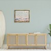 Stupell Industries Aerial Beach View People Swimming Black Framed Floater Canvas Wall Art - 2 of 4