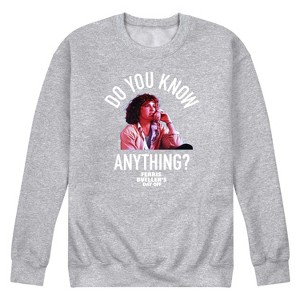 Men's - Ferris Bueller's Day Off - Do You Know Anything Graphic Fleece Sweatshirt - 1 of 4