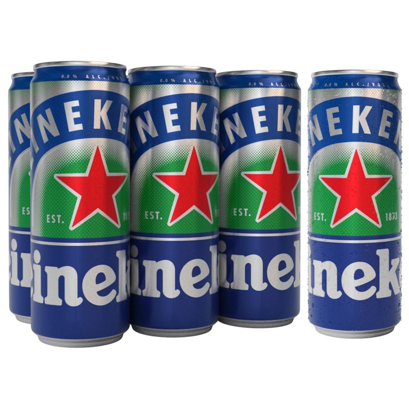 Heineken 0.0 Non-Alcoholic Beer - 6pk/11.2 fl oz Cans, 4 of 5