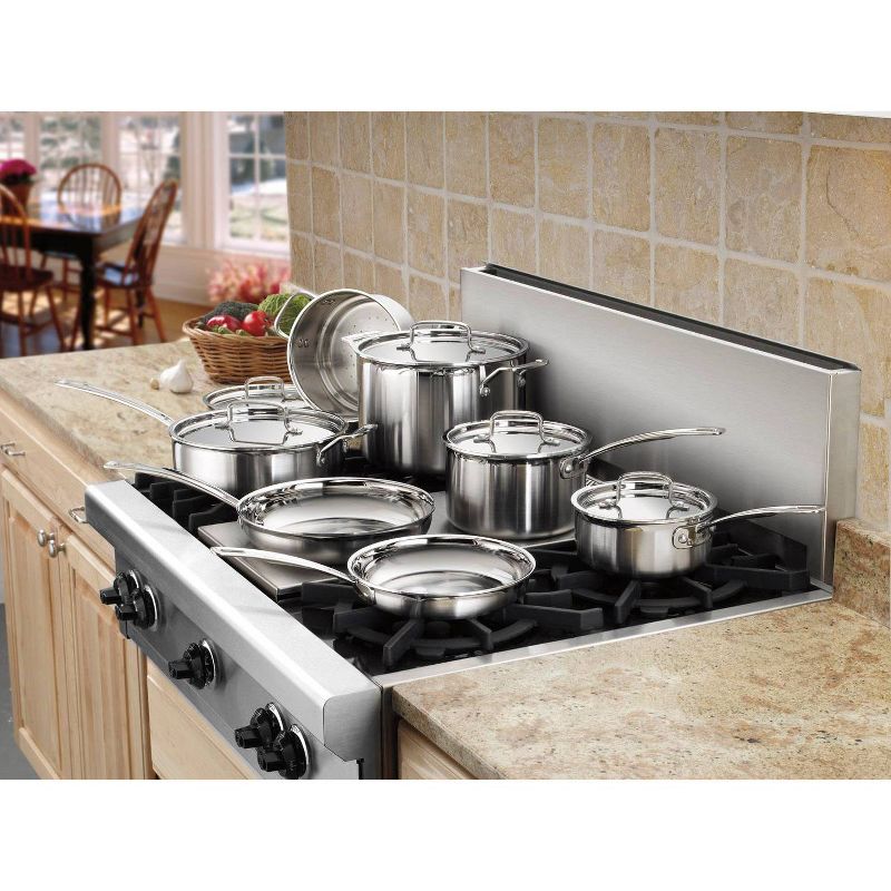 Cuisinart Multiclad Pro 12pc Tri-Ply Stainless Steel Cookware Set - MCP-12N, 5 of 10