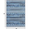 Washable Geometric Rug, Foldable Non-Slip Carpet, Stain-Resistant Non-Shedding Indoor Area Rug for Living Room Bedroom - 2 of 4
