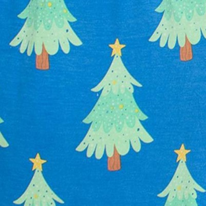 blue twinkling trees