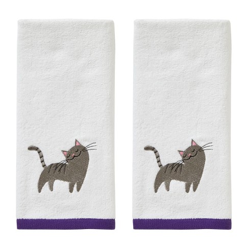 cat hand towels