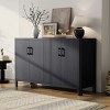 59'' Farmhouse Sideboard Cabinet with 4 Doors & Soft Close Hinges,Rustic Storage for Entryway or Dining Room-Baofuwish - 2 of 4