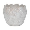 Flower Pot Planter for Home Decor - Elegant Ceramic Plant Pot for Indoor or Outdoor - Decorative Planter for any Room, Garden, or Patio Decor - White - 4 of 4