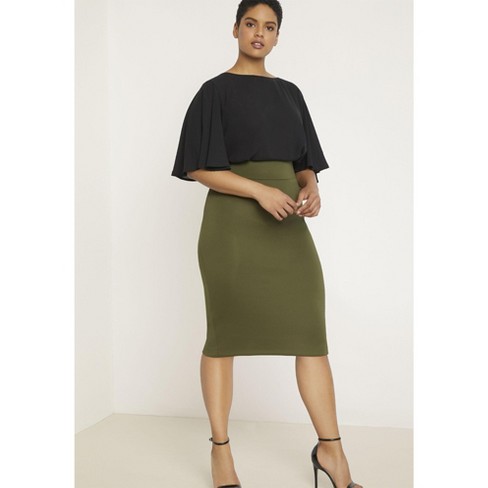 Green skirt size outlet 16