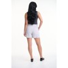 Lafidi Women’s Avia Hi-Rise Tailored Shorts, Flat Front Crepe Fabric, and Slash & Welt Pockets for a Polished Professional Look - 3 of 4
