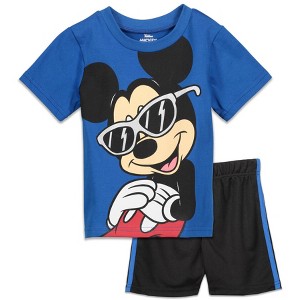 Disney Mickey Mouse T-Shirt and Shorts Outfit Set Toddler - 1 of 4