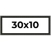 PosterPalooza | Panoramic Antique Black Picture Frame - UV Acrylic, Foam Board Backing, Hanging Hardware - 2 of 4