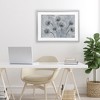 Stupell Industries Blue Onion Flowers Framed Print Under Glass, Gray, 23" x 17" - 3 of 4