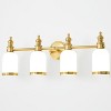 POWLIG Vintage Vanity Light - Bathroom Wall Sconce with Frosted Milk Glass Shades, Dimmable Mirror Lighting for Makeup & Powder Room - 2 of 4