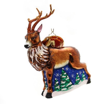 Christopher Radko 6.5" Towering Reindeer Antlers Trees Poland  -  Tree Ornaments