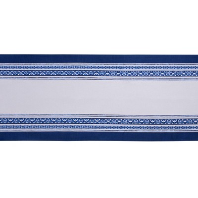 72" x 14" Cotton Porto Stripe  Kitchen Table Runner - Design Imports