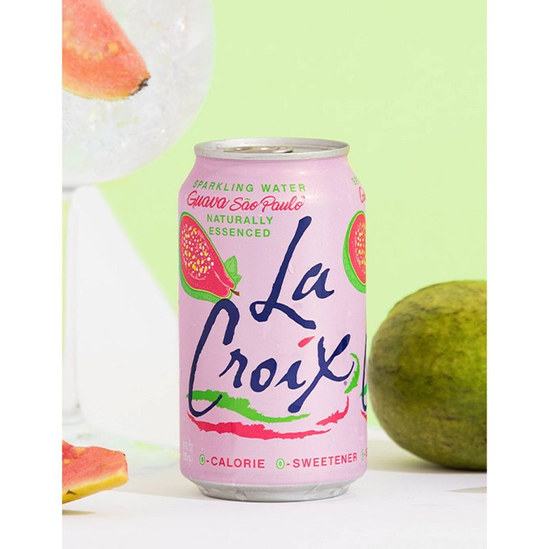 LaCroix Sparkling Water Guava Sao Paulo - 8pk/12 fl oz Cans, 3 of 11