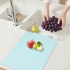 REGALWOVEN Easy Clean Kitchen Mat for Kitchen Counter, Heat Resistant Silicone Dish Drying Mat with Concave and Convex Design 1 Pc - 3 of 4