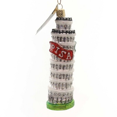 Old World Christmas 5.5 Inch Leaning Tower Of Pisa Ornament Italy Tree Ornaments