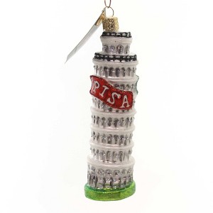 Old World Christmas 5.5 Inch Leaning Tower Of Pisa Ornament Italy Tree Ornaments - 1 of 2