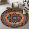 Home Decorative Round Carpet Fashion Area Rugs Bedroom Anti-slip Floor Mat 40CM - 2 of 3