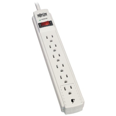 Tripp Lite Protect It!® 790-Joules Surge Protector, 6 Outlets, 15-Ft. Cord, TLP615 in White