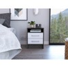 NicBex 14.6 inch Wide Nightstand with 2 Drawers,Modern Side Table with Metal Handles,Bedside Table for Bedroom,Living Room - 2 of 4