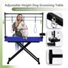 47inch X-Lift Dog Grooming Table with Adjustable Height, Mesh Tray, Tool Organizer & Noose – Foldable Pet Grooming Station for Home Use - 2 of 4