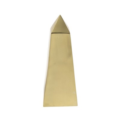 HomeRoots Set of Two 11" Gold Metal Tabletop Sculpture
