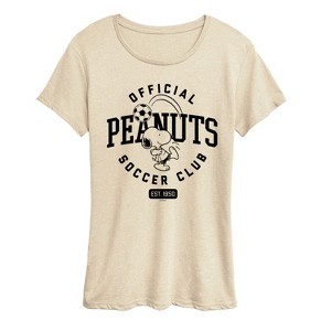 Women's - Peanuts - Peanuts Soccer Club Short Sleeve Graphic T-Shirt - 1 of 4