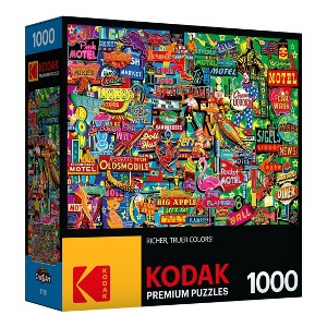 RoseArt Kodak Premium Neon Retro Signs  Jigsaw Puzzle - 1000pc - 1 of 4