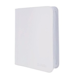 BCW Z-FOLIO 4-POCKET Toploaders Album White HOLDS 160 Cards Side Loading Zipper - 1 of 2