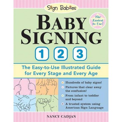 Baby Signing 1-2-3 - (Sign Babies) by  Nancy Cadjan (Paperback)