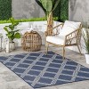 Nuloom Naya Trellis 8x10 Indoor/Outdoor Area Rug for Living Room Patio Deck Front Porch Kitchen, Navy/Ivory - 2 of 4
