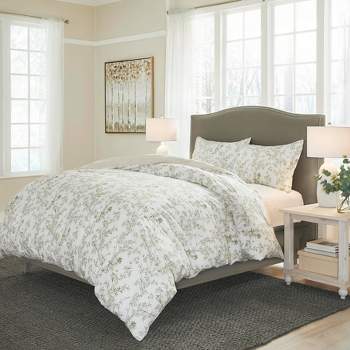 Laura Ashley 2pc Twin Bramble Floral 100% Cotton Quilt Bedding Set Green :  Target