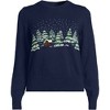 Lands' End Women's Plus Size Drifter Modern Jacquard Crew Neck Sweater - 3 of 4