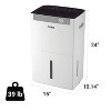 Aeric Energy Star 50 Pint Portable Dehumidifier: 3 Settings, 2-Year Warranty, No Filter, Over 3000 sq. ft. Coverage - image 2 of 4