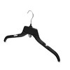 DEILSY Black Plastic Hanger with Shoulder Notches & 360° Swivel Hook - 2 of 4