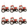 Glittered Glass Tractor Ornament (Set of 6) - 2 of 3