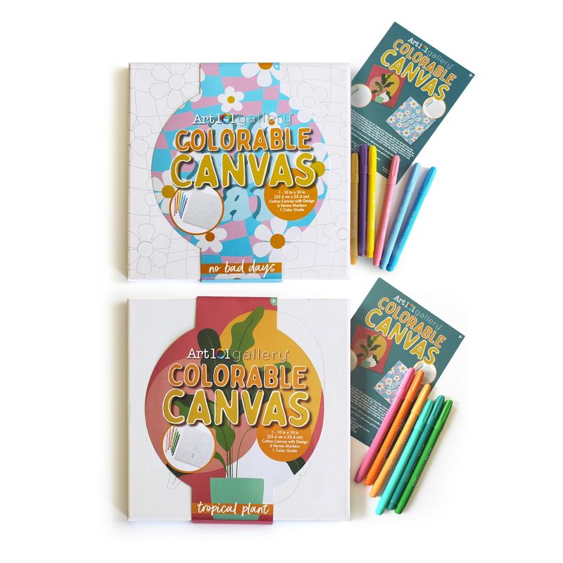 Art 101 Colorable Canvas Wall Art Set 2-Pack, 1 of 6