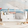 Whisen Modern and Elegant Twin Size Wood Platform Bed with Rails for Girls and Boys - 4 of 4