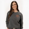 Simply Sage Market Embroidered Pumpkin Season Pumpkin Lightweight Garment Dyed Sweatshirt - 3 of 4