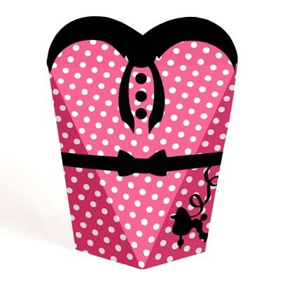 Big Dot of Happiness 50's Sock Hop - 1950s Rock N Roll Party Favors - Gift Heart Shaped Favor Boxes for Women - Set of 12