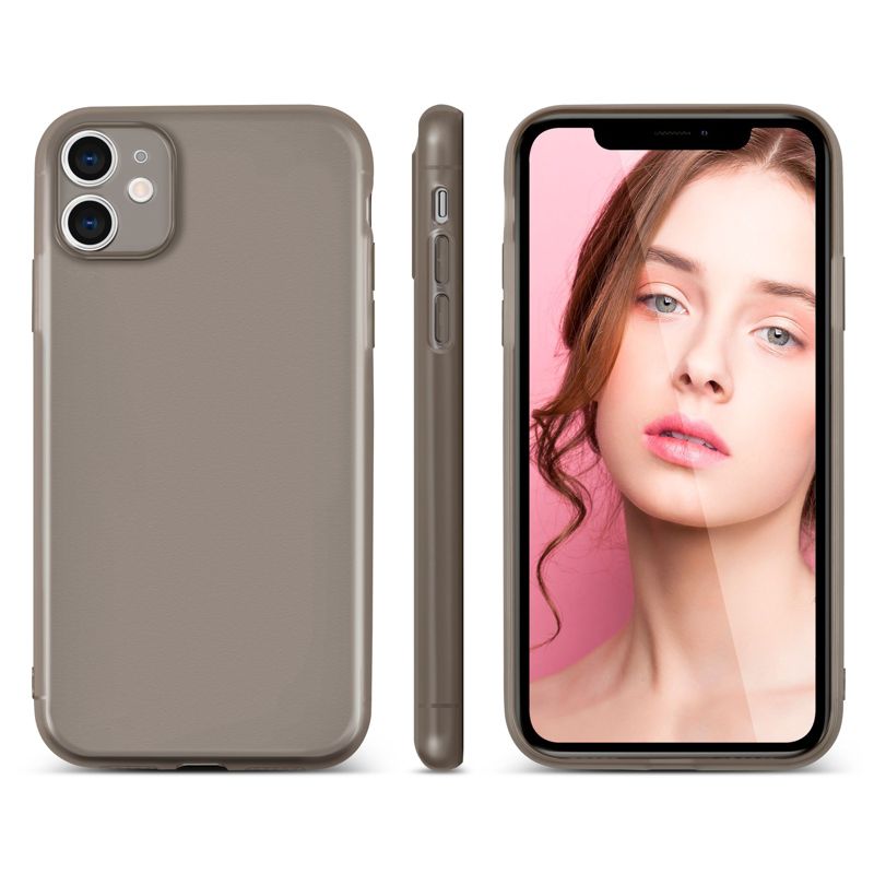 Insten Translucent Matte Case For iPhone, Semi-Transparent Smooth Touch Soft TPU Thin Cover, 4 of 10
