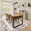 Floral Bordered Rugs for Living Room Bedroom Soft Washable Low Pile Non-Slip Modern Rug - 2 of 4