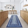 Acekool 9x12 Washable Area Rug, Modern Printed Braided Look, Non-Slip, Stain Resistant Large Brown Carpet for Bedroom, Living Room, Dining Room - 3 of 4