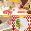 Hachikiko 100 Pack Red and White Polka Dots Guest Towel Napkins,Red Disposable Dinner Napkins Easter Paper Hand Towels Picnic Napkins - 4 of 4