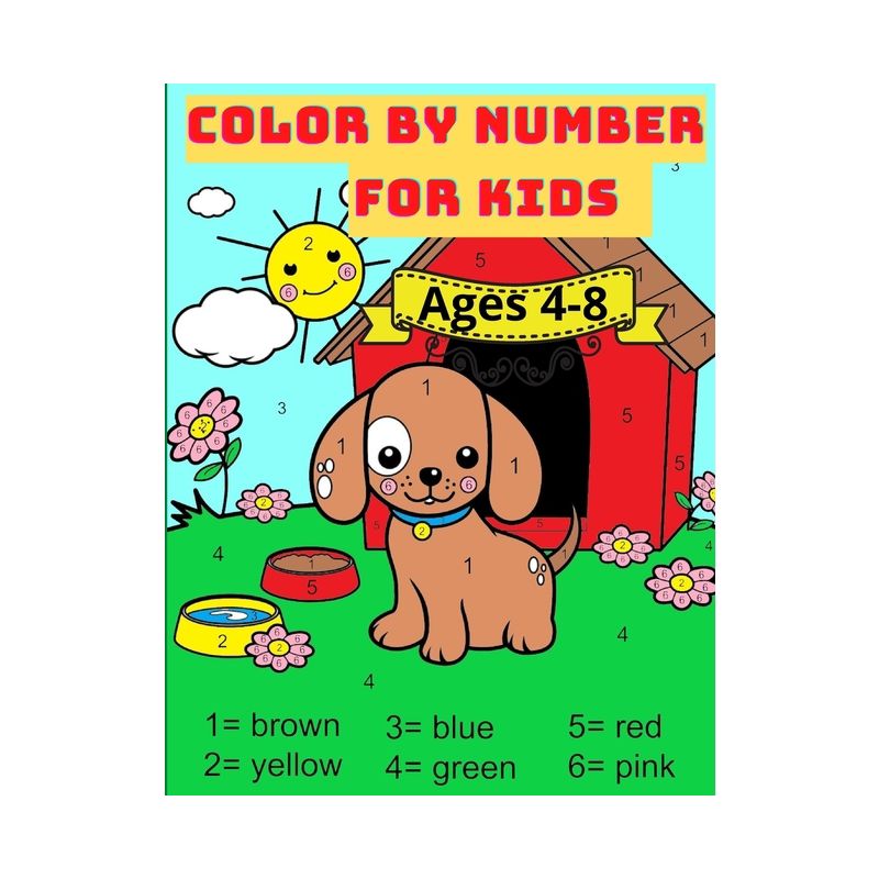 Color By Number For Kids Ages 4-8 - by  Nikolas Parker (Paperback), 1 of 2