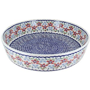 Blue Rose Polish Pottery M192 Manufaktura Large Round Baker - 1 of 1