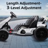 Kids Go Kart,24V  Electric Drift Kart Car with Adjustable Seat,IDE On Toy with 4 Speed Mode,Big Battery for Age 6-12 - 4 of 4