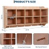 GustoWave 10 Cubbies Storage Organizer with Hooks and Shelf for Kids Toys - 2 of 4
