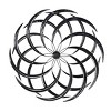 Metal Starburst Wind Spinner Inspired Wall Decor Bronze - Olivia & May: Iron Artwork, Vertical Display, Contemporary Style - 3 of 4